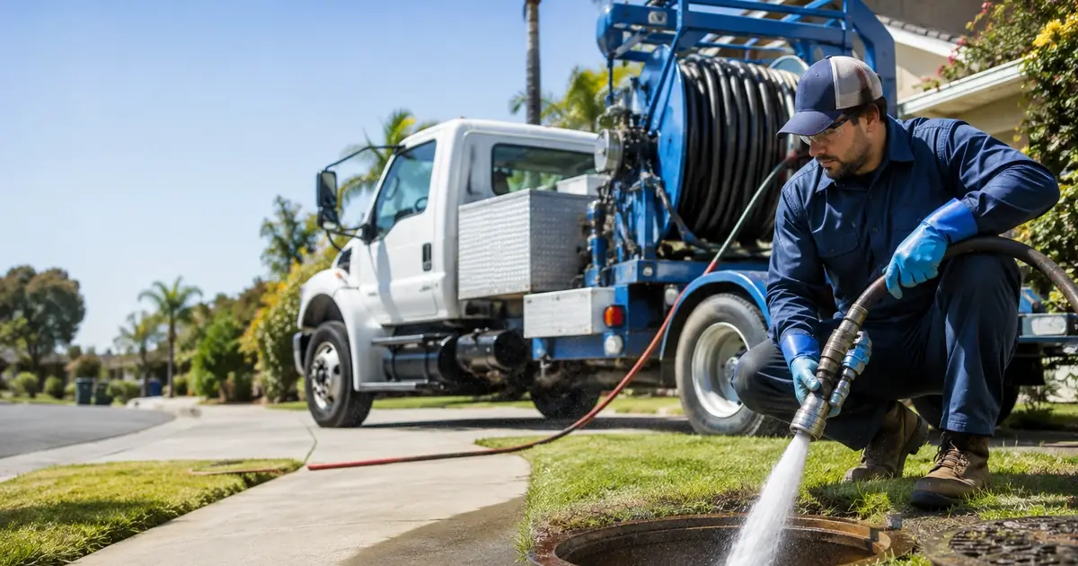 Hydro jet sewer cleaning Seal Beach