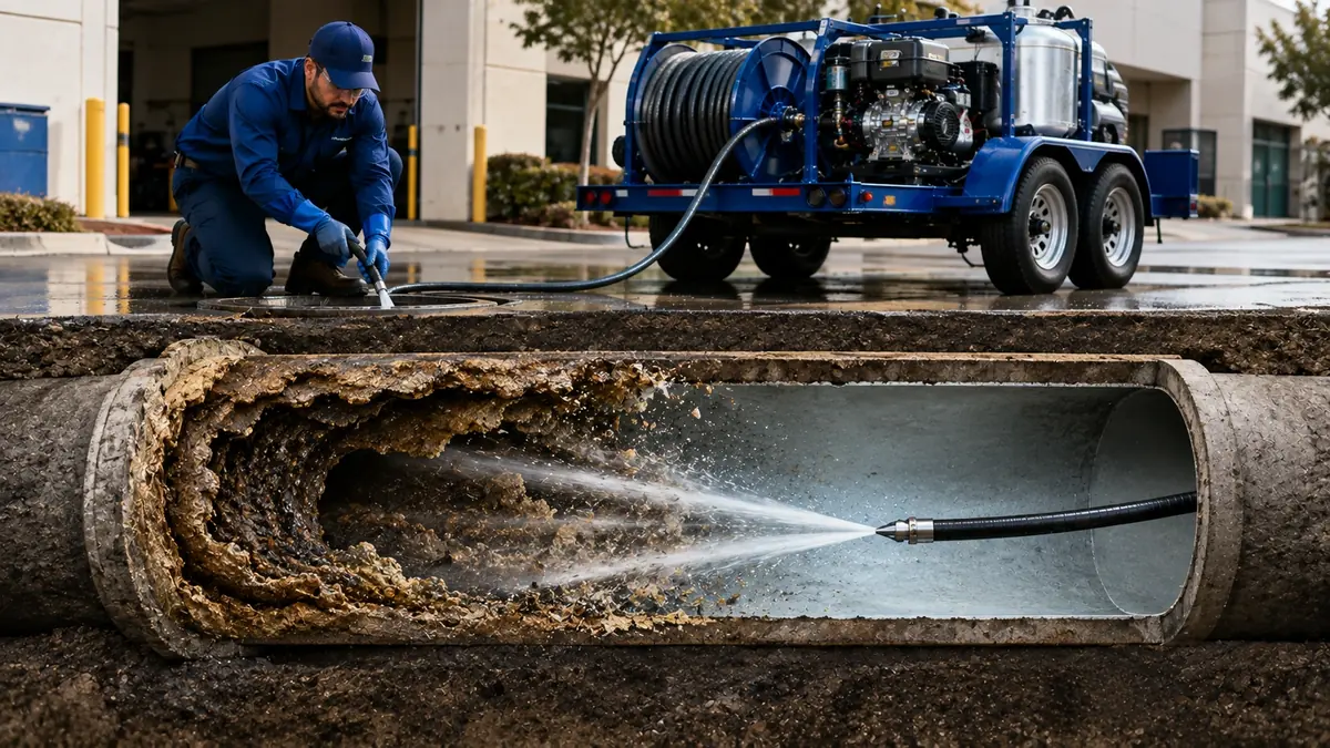 Sewer Pipe Descaling in Seal Beach